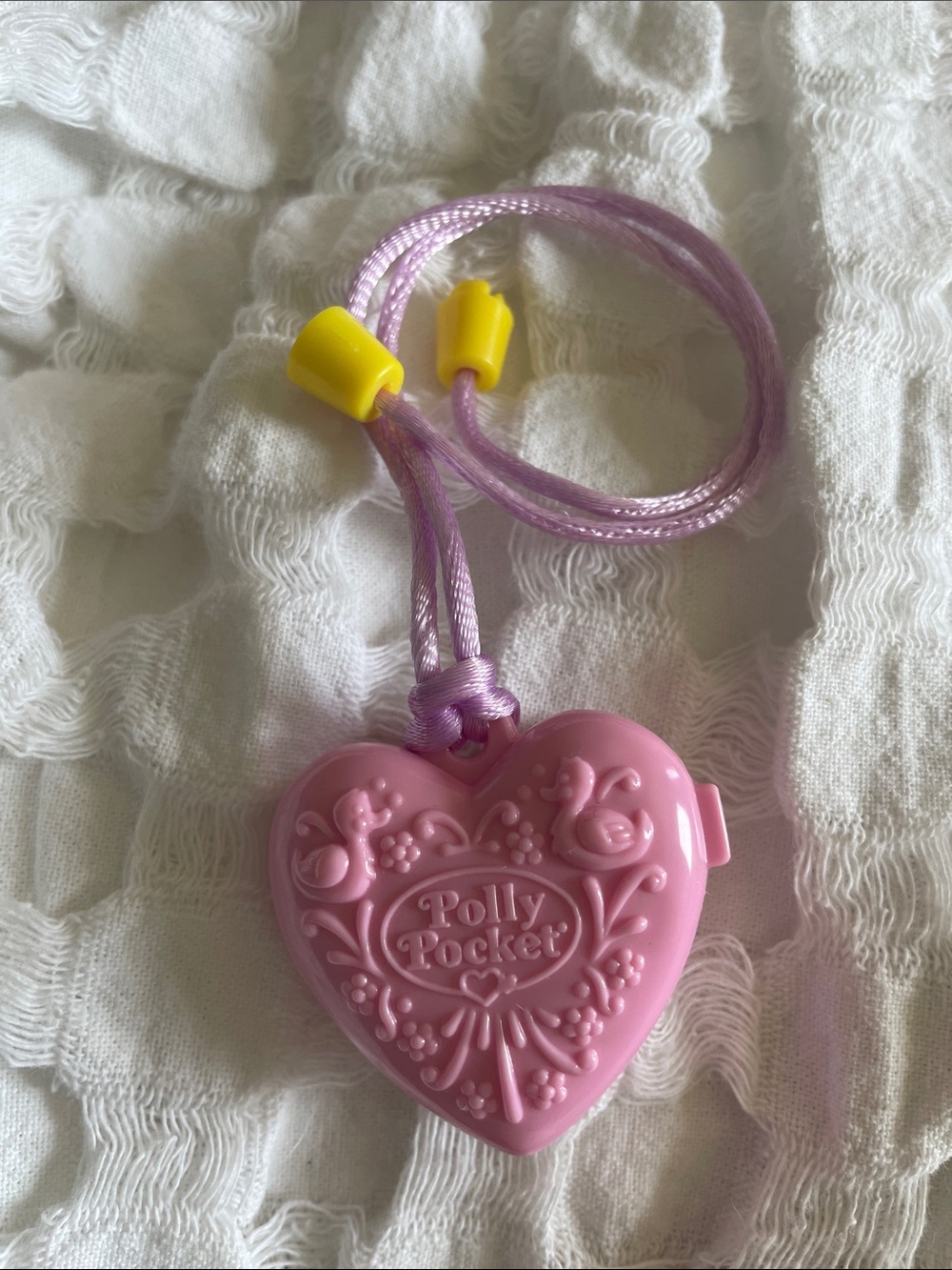 VTG 1994 Polly Pocket Pink Heart Necklace